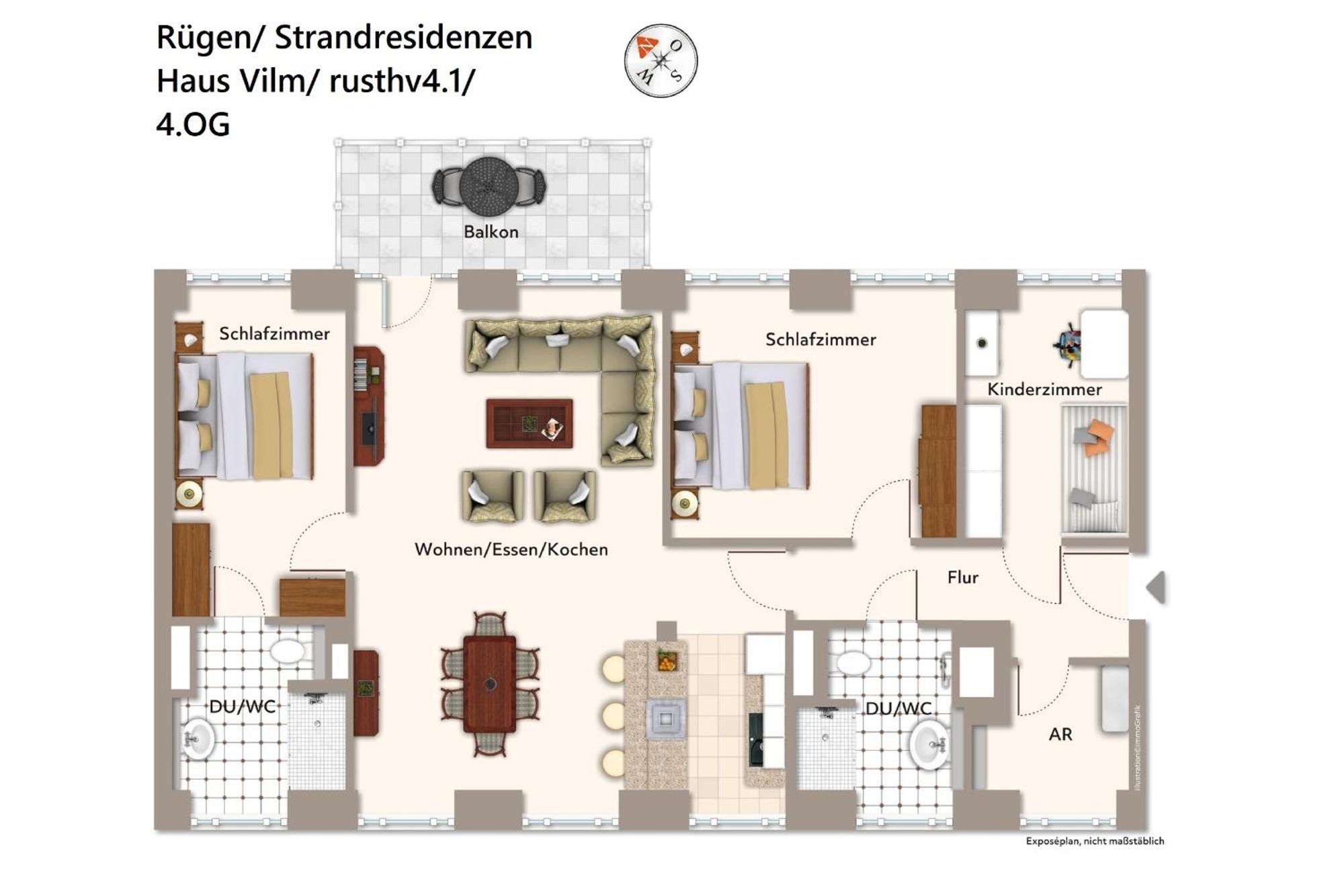 Strandresidenzen Strandresidenzen Haus Vilm 4 1 Apartment *